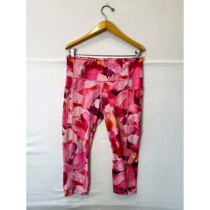 Athleta Pink Athletic Training Cropped Pants Painted Energy Coral - NEVER WORN